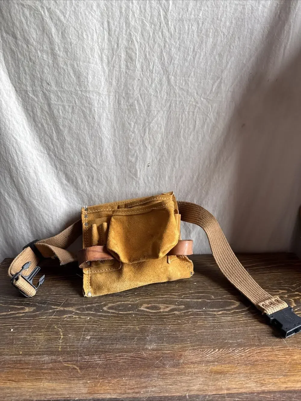 Nicholas Heavy Suede Top Grain Cowhide No 82303P Tool Bag
